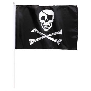 Bandera pirata con palo