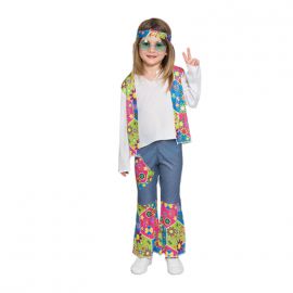 Disfraz hippie niña infantil
