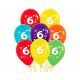 Globos numero 6 pack 10 und