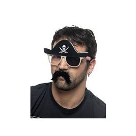 Gafas pirata con parche deluxe