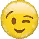 Globo helio emoticono guiño