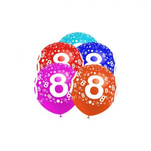 Globos numero 8 pack 10 und