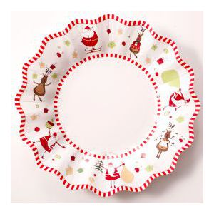 Platos navidades divertidas pequeños pack 8