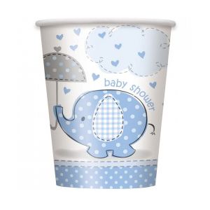 Vasos elefante azul baby 8 und