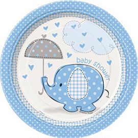 Platos elefante azul baby 8 und