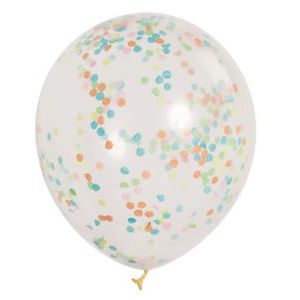 Globos confetti multi 6 und