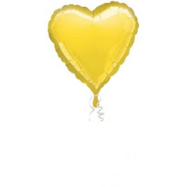 Globo helio corazon amarillo