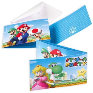 Invitaciones Mario Bross