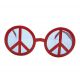 Gafas hippie rojas