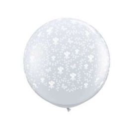 Globo cristal jumbo mariposas 90 cm