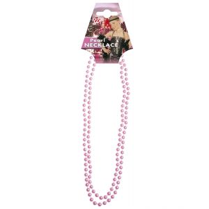 Collar perlas rosas