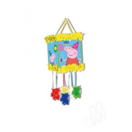 Piñata Peppa Pig con antifaz