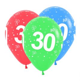 Globos numero 30 10und