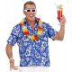 Camisa hawaiana azul 