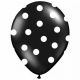 Globos negros lunares blancos 10 und