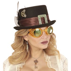 Gafas steampunk oro