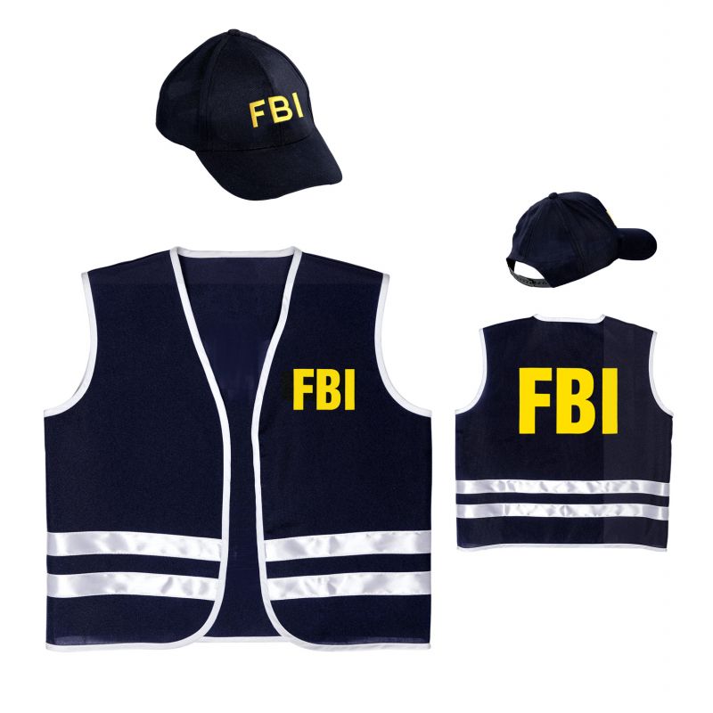 Disfraz Policía del FBI para chica tallas grandes