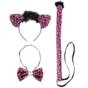 Set leopardo rosa