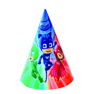 Sombreros cono pjmasks 6 unidades