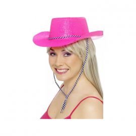 Sombrero vaquera rosa