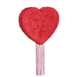 Piñata volumen corazón rojo