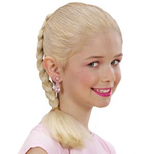 Trenza rubia infantil