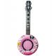 Banjo hinchable rosa flower power