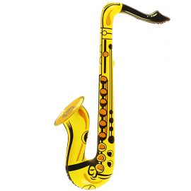 Saxo hinchable dorado 55 cm