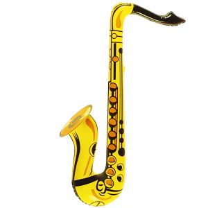 Saxo hinchable dorado 55 cm