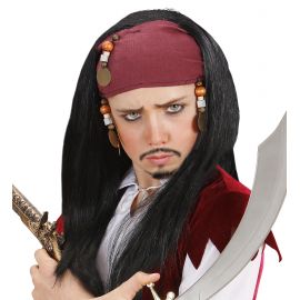Peluca pirata con pañuelo infantil