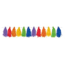 Guirnalda pompones multicolor