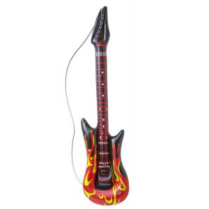 Guitarra inflable llamas rockstar