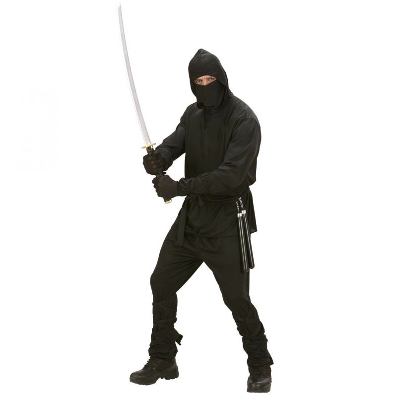 disfraz de ninja negro adulto