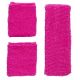 Set banda y pulseras rosa neon