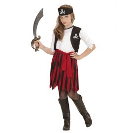 Disfraz pirata niña sencillo