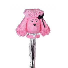 Piñata perro rosa volumen