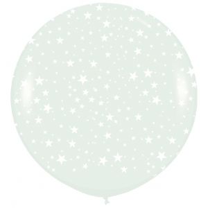 Globo cristal jumbo estrellas