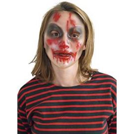 Mascara transparente zombie chica