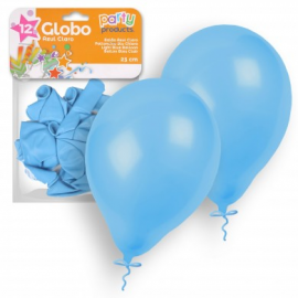 Globos pastel azul claro 23 cm 12 und