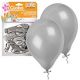 Globos metal plata 23 cm 12 und