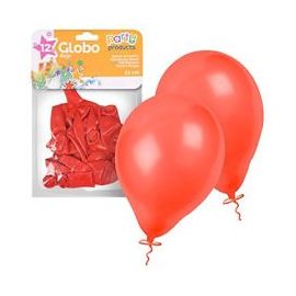 Globos pastel rojos 23cm 12 und