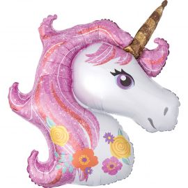 Globo helio unicornio destellos