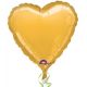 Globo helio corazon oro