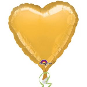 Globo helio corazon oro