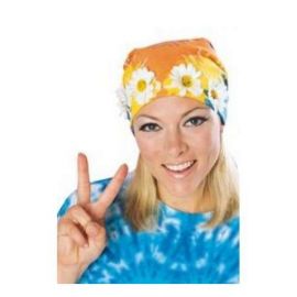 Bandana hippie con flores