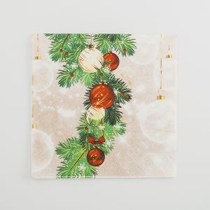 Servilletas fancy navidad 33x33 16 und