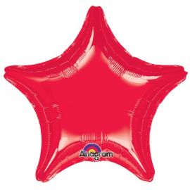 Globo helio estrella jumbo roja