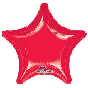 Globo helio estrella jumbo roja