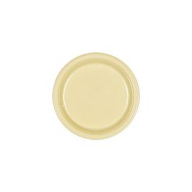 Platos vainilla 22,5cm (10 und)