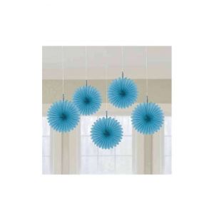 Flores colgantes azul claro pack 5